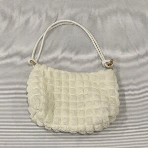 White Quilted Shoulder Bag